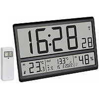 Настенные часы XL с термогигрометром и внешним датчиком температуры TFA (60452301)