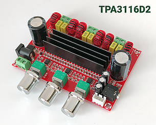 Аудіо підсилювач потужності XH-M139 SMD - TPA3116D2 50Вт*2+100Вт 2.1 DC 8-24В