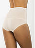 Стягуючі труси для корекції фігури Афина 013 з бавовни і щільного спандексу шампань молочні L, фото 2