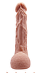Вагінальний фалоімітатор Red Pepper DILDO з присоскою 24 см тілесний, фото 6