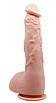 Вагінальний фалоімітатор Red Pepper DILDO з присоскою 24 см тілесний, фото 9