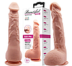 Вагінальний фалоімітатор Red Pepper DILDO з присоскою 24 см тілесний, фото 11