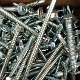 Саморіз покрівельний по металу із шестигранною головою 8 мм типу WS Цинк Тайвань, фото 3