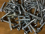 Саморіз покрівельний по металу із шестигранною головою 8 мм типу WS Цинк Тайвань, фото 5