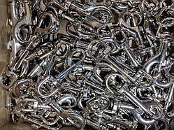 Карабін із вертлюгом нікельований