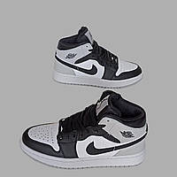 Кроссовки подростковые Nike Air Jordan 1 . Найк Джордан 1. высокие.кожанные