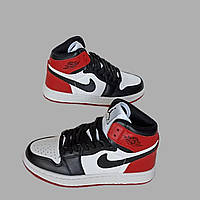 Кроссовки подростковые Nike Air Jordan 1 . Найк Джордан 1. высокие.кожанные