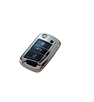 Захисний чохол для ключа автомобілів з жалом селиконовий Volkswagen, Skoda, Seat, Golf 7, Tiguan, Octavia A7, Superb, Kidiaq