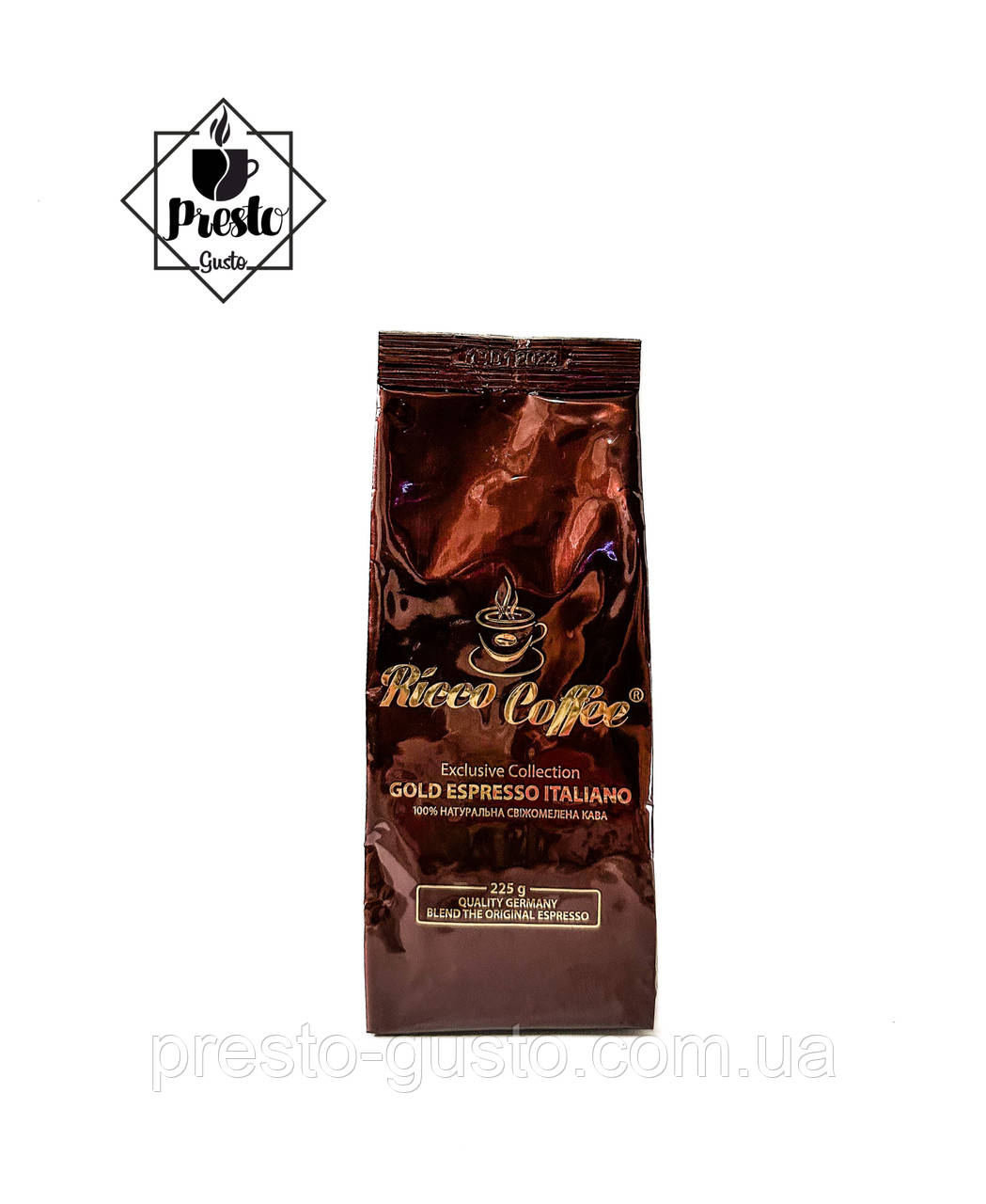 Кава мелена Ricco Coffee Gold Espresso (225 г)