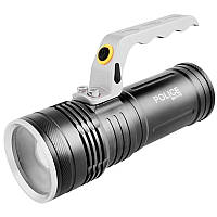 Мощный прожектор / аккумуляторный фонарь Police S911-T6 Zoom Серый (R0207)