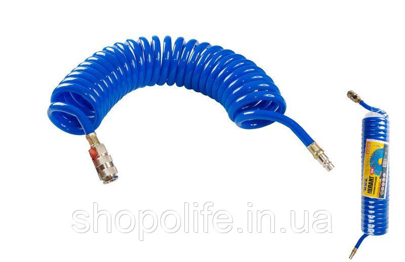 Шланг спіральний поліуретановий MASTERTOOL 8.0х12 мм 5 м 81-8470 SPL, фото 1