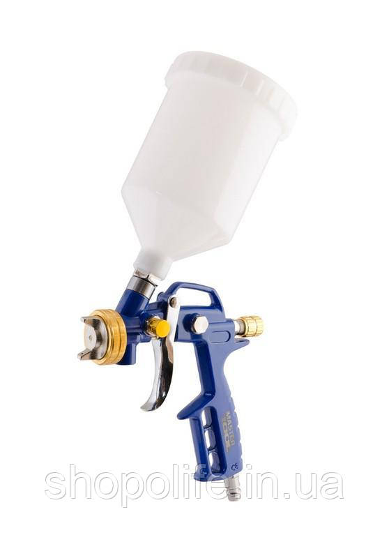 Фарбопульт MASTERTOOL HP ВБ 600 мл пластик Ø1.8 мм 120-170 л/хв 3.5-5.0 бар тип М 81-8716 SPL, фото 1