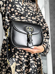 Жіноча сумка Крістіан Діор чорна Christian Dior Black натуральна шкіра
