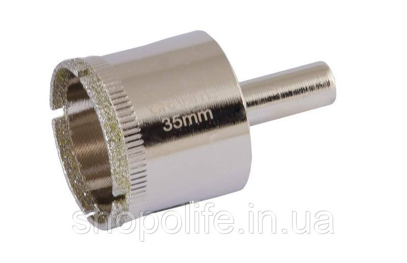 Свердло трубчасте GRANITE з алмазним напиленням для скла та плитки 35 мм 2-01-235 SPL, фото 1