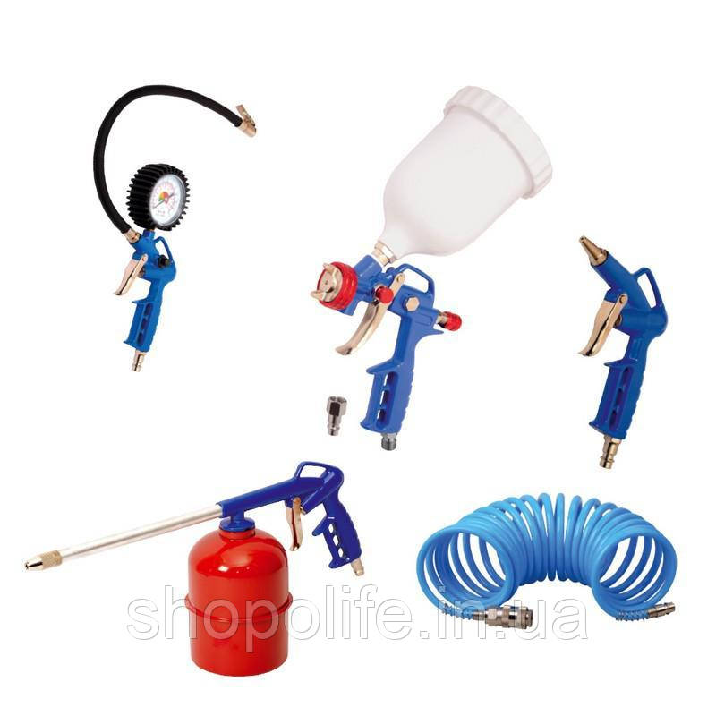 Набір пневмоінструменту MASTERTOOL 5 шт KIT ВБ 81-8738 SPL, фото 1