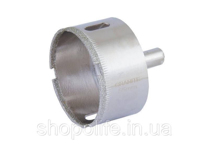 Свердло трубчасте GRANITE з алмазним напиленням для скла та плитки 55 мм 2-01-255 SPL, фото 1