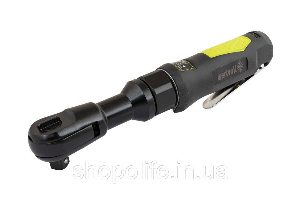 Гайковерт пневматичний WERTVOLL 1/2" 160 об/хв 115 л/хв 6.3 bar 69 Нм реверс TPR покриття корпусу PN-2031, фото 1