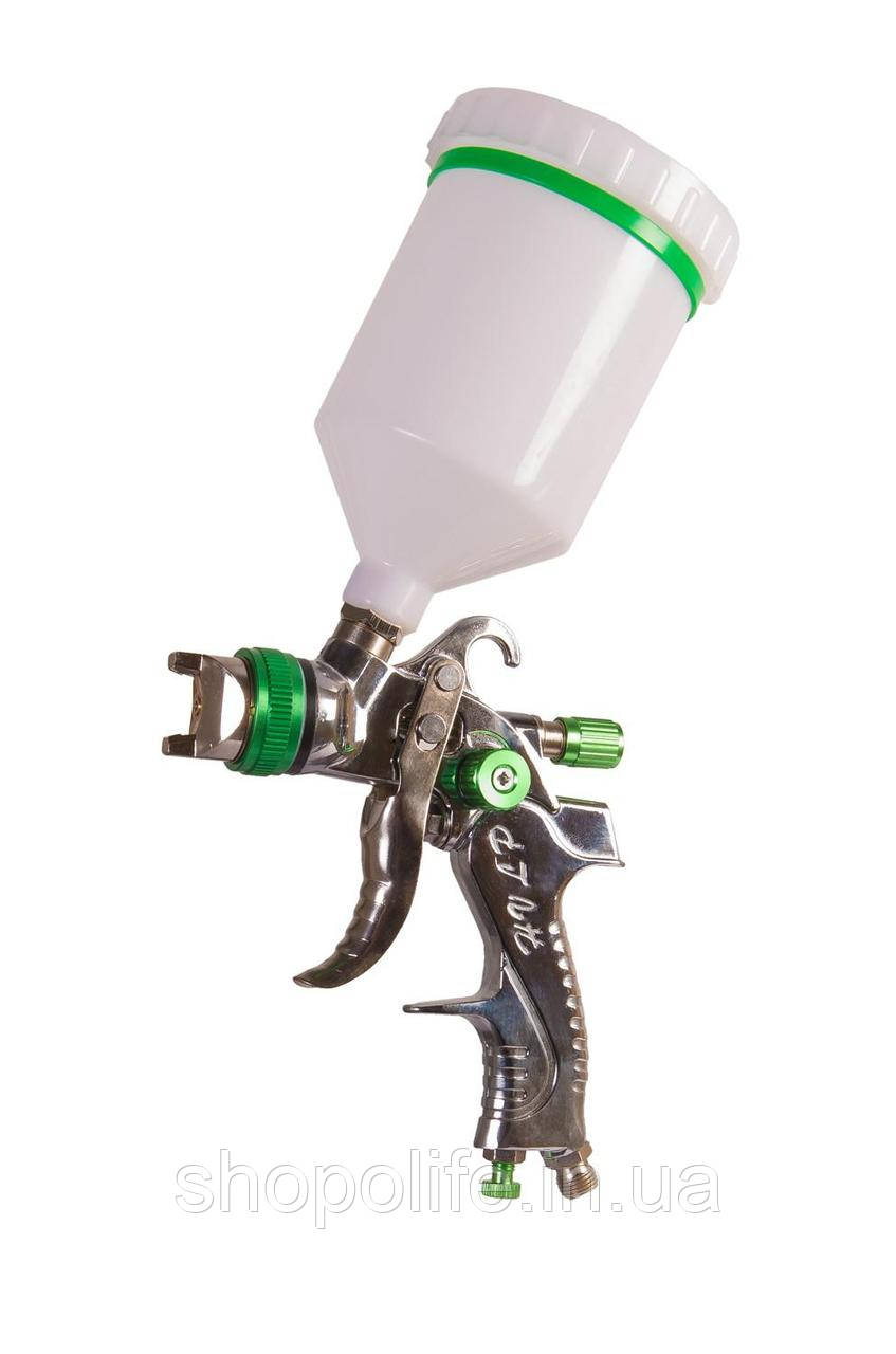 Фарбопульт MASTERTOOL HVLP II ВБ 600 мл пластик Ø 1.3 мм 180-260 л/хв 3-4 бари 80-8908 SPL, фото 1