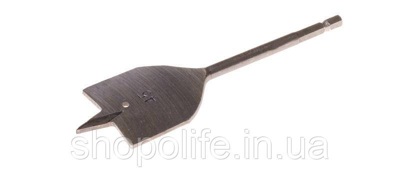 Свердло для дерева GRANITE пір'яне 45 мм 6-гранний хвостовик 1/4" 2-12-045 SPL, фото 1