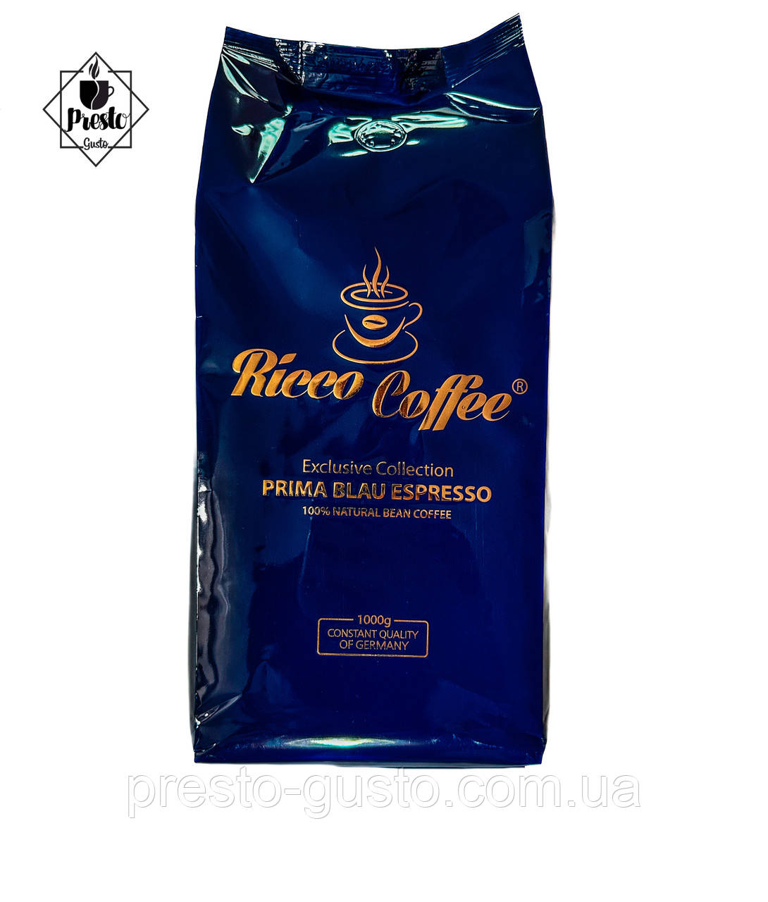 ⠀Кава в зернах Ricco Coffee Premium Espresso Italiano 1 кг (10/90)