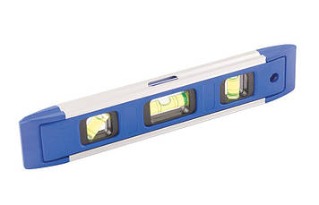 Рівень MASTERTOOL TORPEDO ПРОФІ з магнітом 230 мм 3 капсули 30-0894 Shopolife