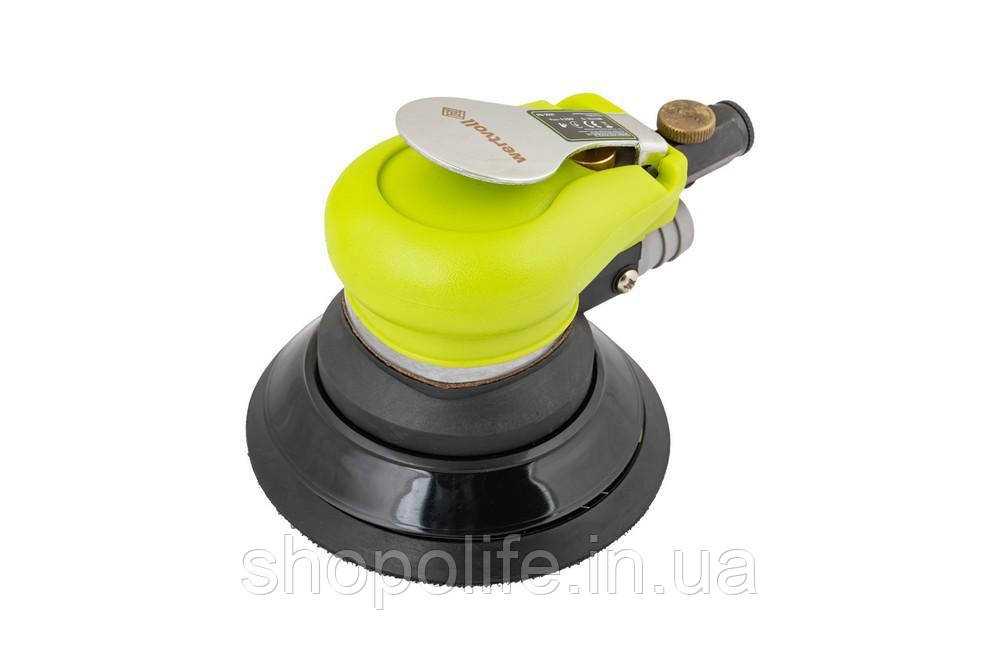 Шліфмашина пневматична орбітальна WERTVOLL з пиловідведенням 125 мм 9000 об/хв 115 л/хв 6.3 bar TPR покри SPL, фото 1