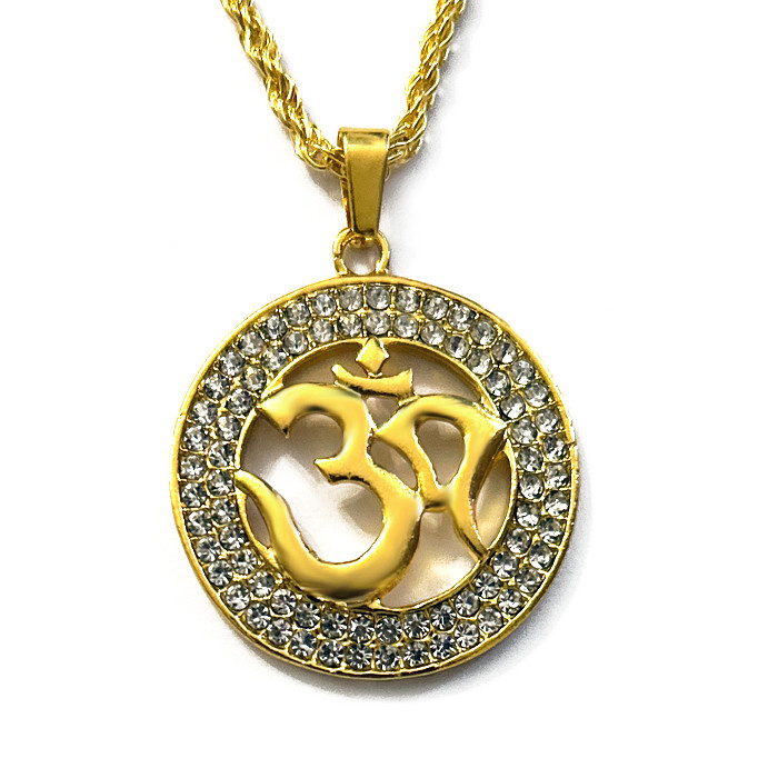 Кулон ОМ із фіанітами, фото 1