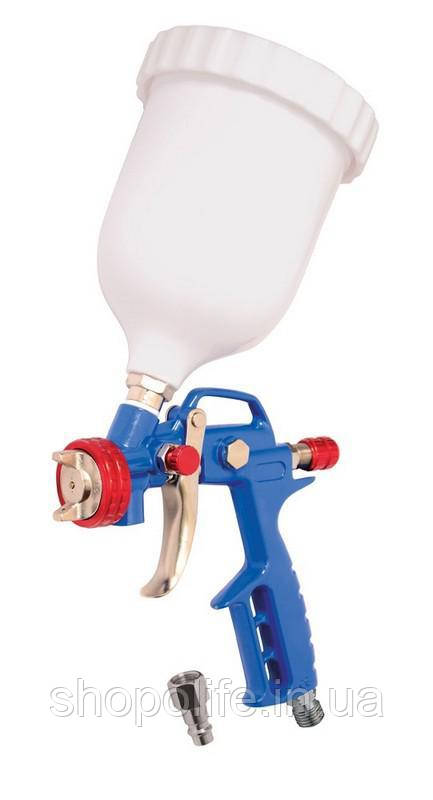 Фарбопульт MASTERTOOL HP ВБ 600 мл пластик Ø1.5 мм 120-170 л/хв 3.5-5.0 бар тип М 81-8718 SPL, фото 1