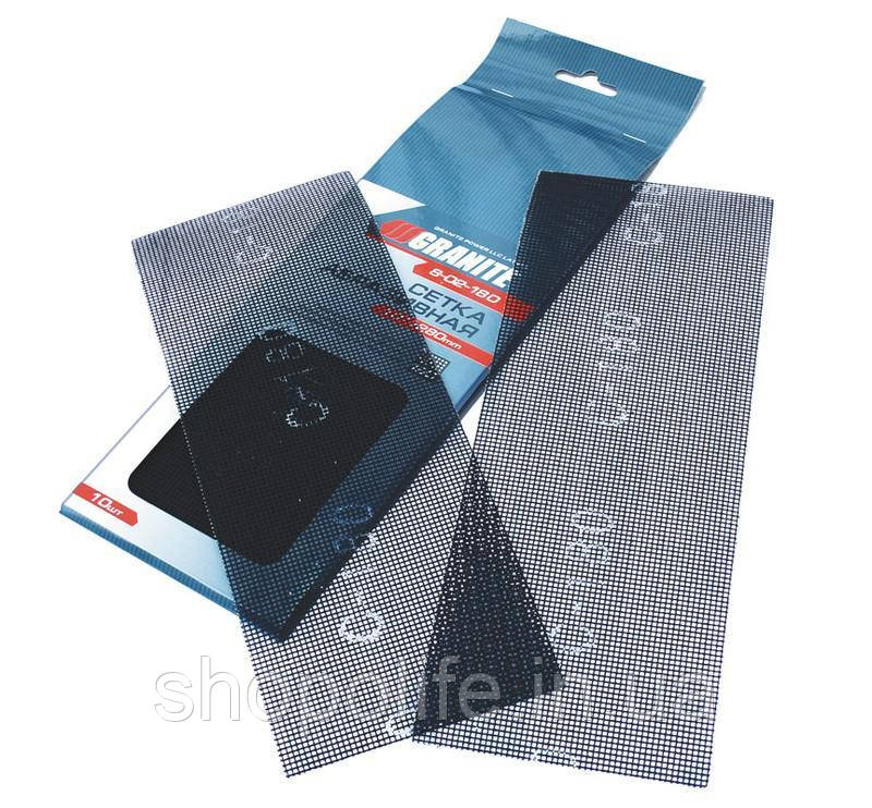 Сітка абразивна GRANITE зерно 180 107х280 мм 10 шт 8-02-180 SPL, фото 1