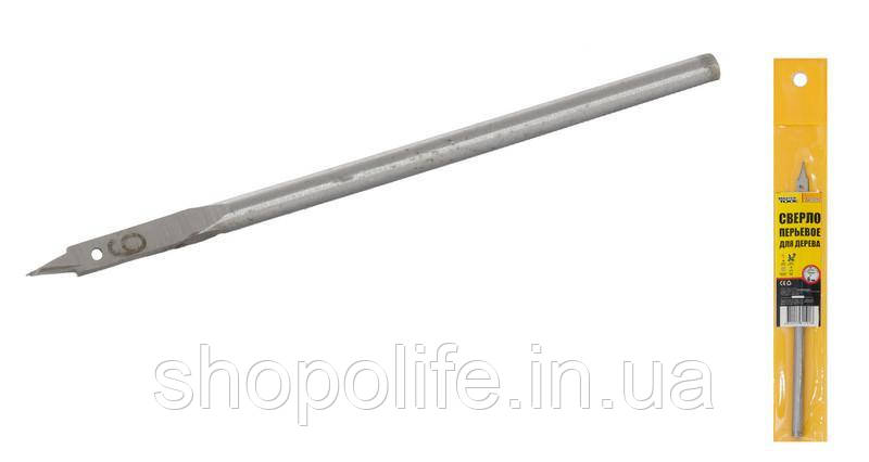 Свердло для дерева MASTERTOOL пір'яне 6 мм 6-гранний хвостовик 12-0060 SPL, фото 1