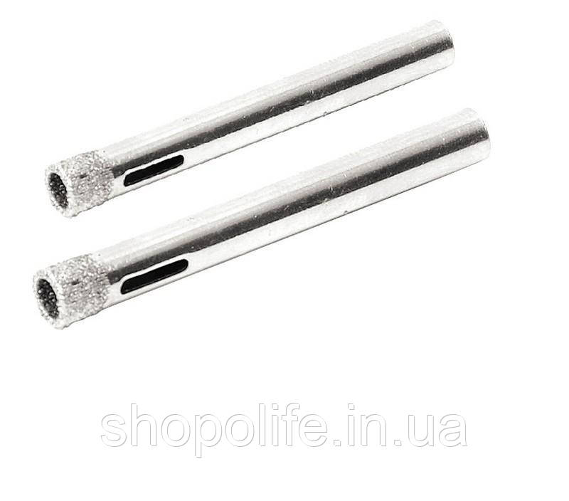 Свердло трубчасте GRANITE з алмазним напиленням для скла та плитки 6 мм 2 шт 2-01-206 SPL, фото 1