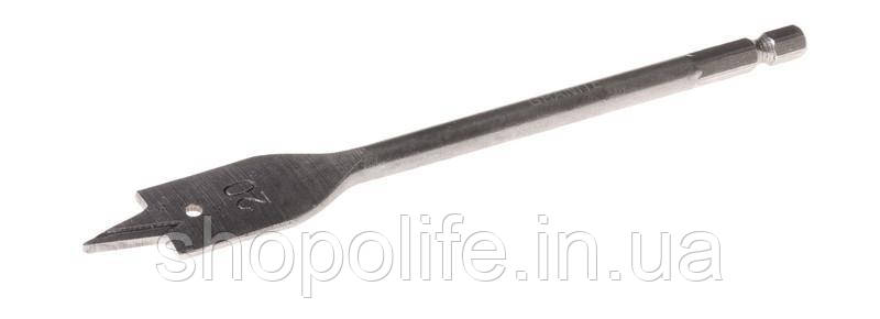 Свердло для дерева GRANITE пір'яне 20 мм 6-гранний хвостовик 1/4" 2-12-020 SPL, фото 1