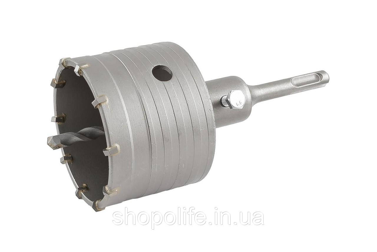 Свердло корончате GRANITE для бетону 80 мм 10 зубців з хвостовиком 22х110 мм SDS-PLUS 2-08-080 Shopolife, фото 1