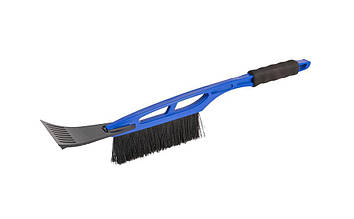Щітка автомобільна MASTERTOOL зі скребком 175х10 мм L 520 мм синя 84-0004 Shopolife