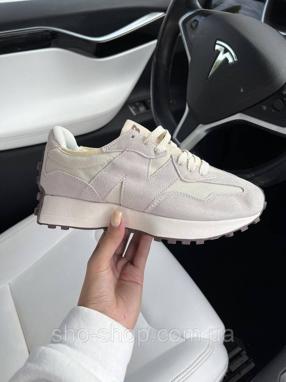 Кроссовки New Balance 327 Cream Premium, фото 1