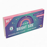 Пластилін Yes Glamour 6 кольорів 120г