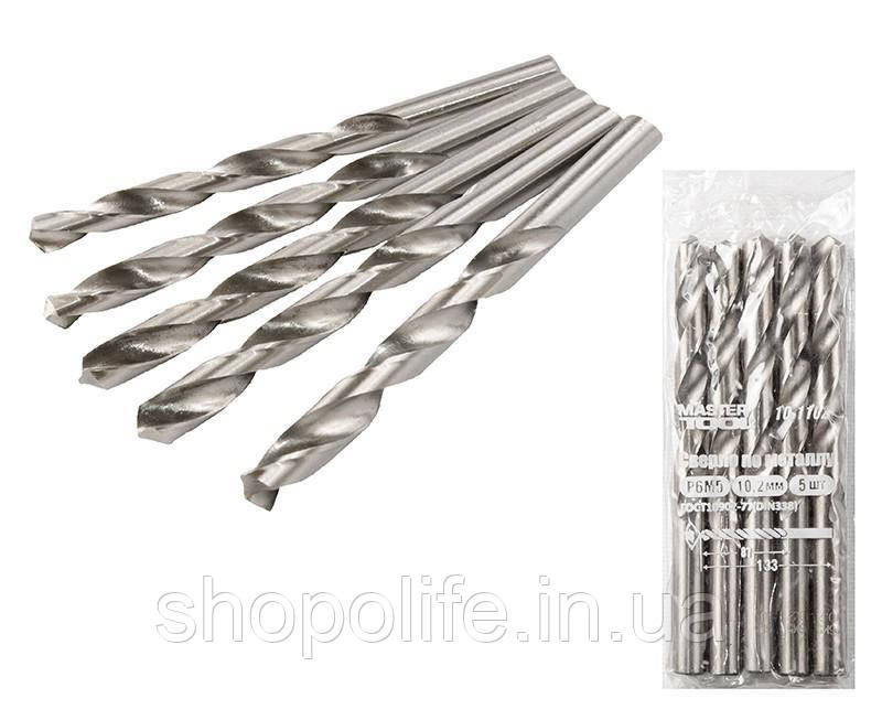 Свердло для металу MASTERTOOL Р6М5 10.2 мм біле 10-1102 SPL, фото 1
