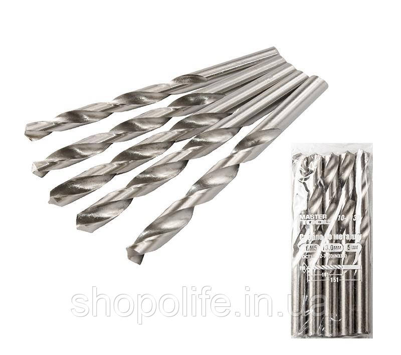Свердло для металу MASTERTOOL Р6М5 13.0 мм біле 10-1130 SPL, фото 1