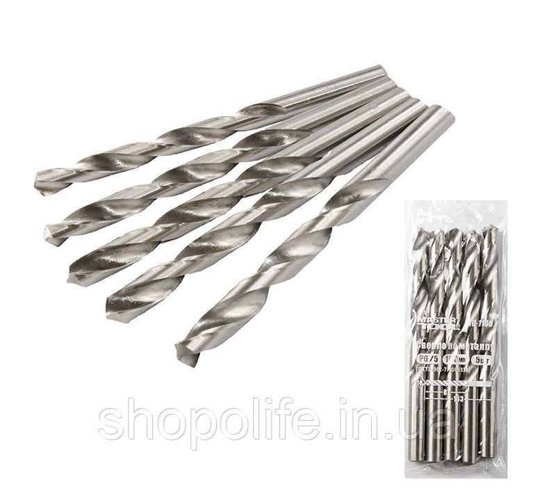 Свердло для металу MASTERTOOL Р6М5 10.0 мм біле 10-1100 SPL, фото 1