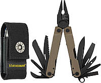 Мультитул Leatherman Rebar зі змінними кусачками преміум-класу та нейлоновим чохлом, Coyote