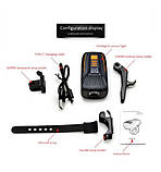 Ліхтар велосипедний BC23 (W-653) акумуляторний велофара з датчиком освітленості, фото 2