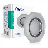 Врезной точечный светильник FERON CD8020 MR16 с подсветкой LED матовый