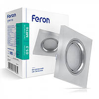 Врезной точечный светильник FERON CD8170 MR16 с подсветкой LED матовый