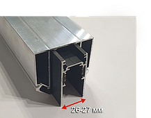 Профіль-база 3м для монтажу магнітного трека 25-27mm в натяжну стелю LC-26-27, фото 4