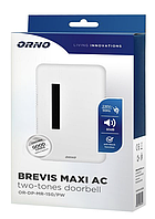 Звонок ORNO BREVIS MAXI AC 2 тоновый OR-DP-MR-150/PW