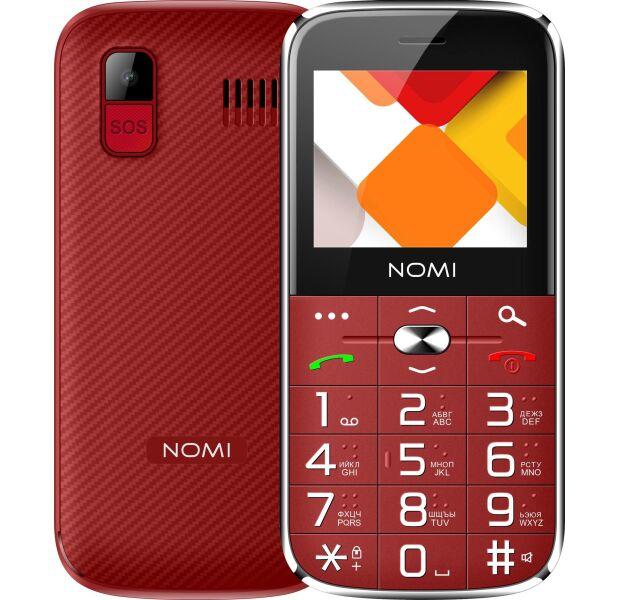 Телефон кнопочний Nomi i220 Red червоного кольору - фото 6 - id-p1858717285