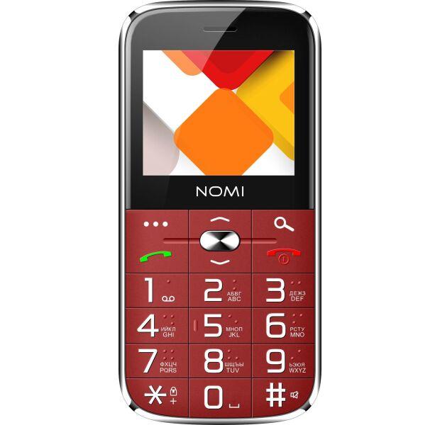 Телефон кнопочний Nomi i220 Red червоного кольору - фото 8 - id-p1858717285