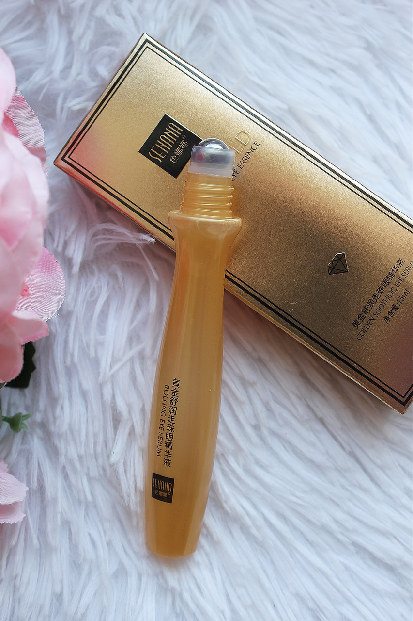 SENANA 24K Gold Bright Eyes ролик -сироватка для видалення темних кіл під очима