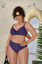 Яскравий кольоровий роздільний купальник великих розмірів