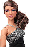 Колекціна барбі лукс брюнетка на пишному тілі Barbie Looks Doll  HBX95, фото 4